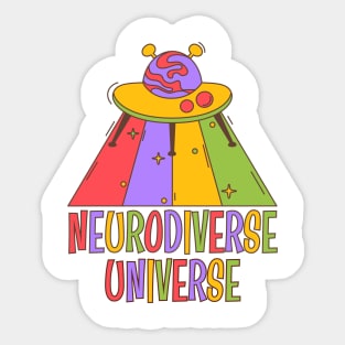 Autism Awareness Month | Neurodiverse Universe Sticker